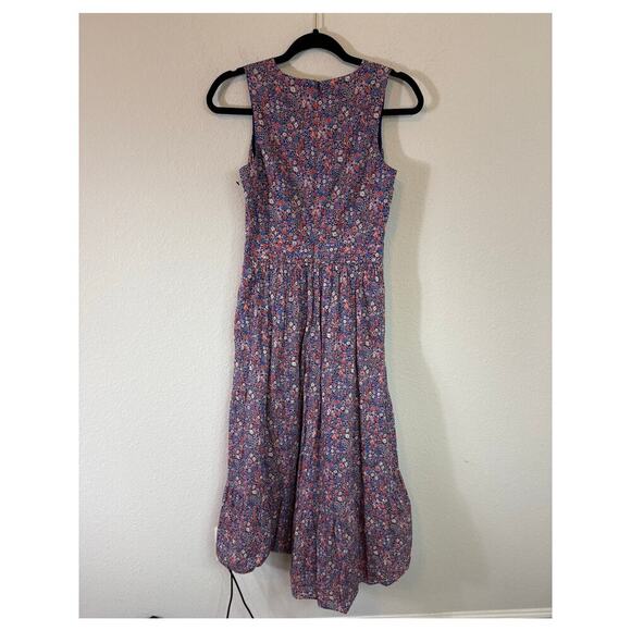J.Crew Liberty Fabric Kayoko Floral Midi Dress size 0 - Picture 6 of 6
